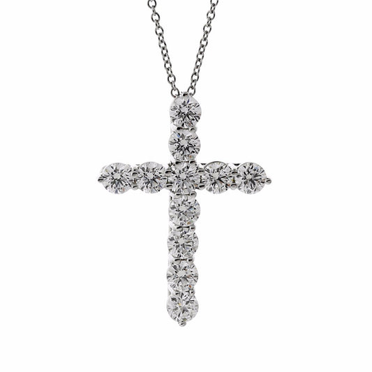 tifthtfany & Co Diamond Cross Platinum Necklace