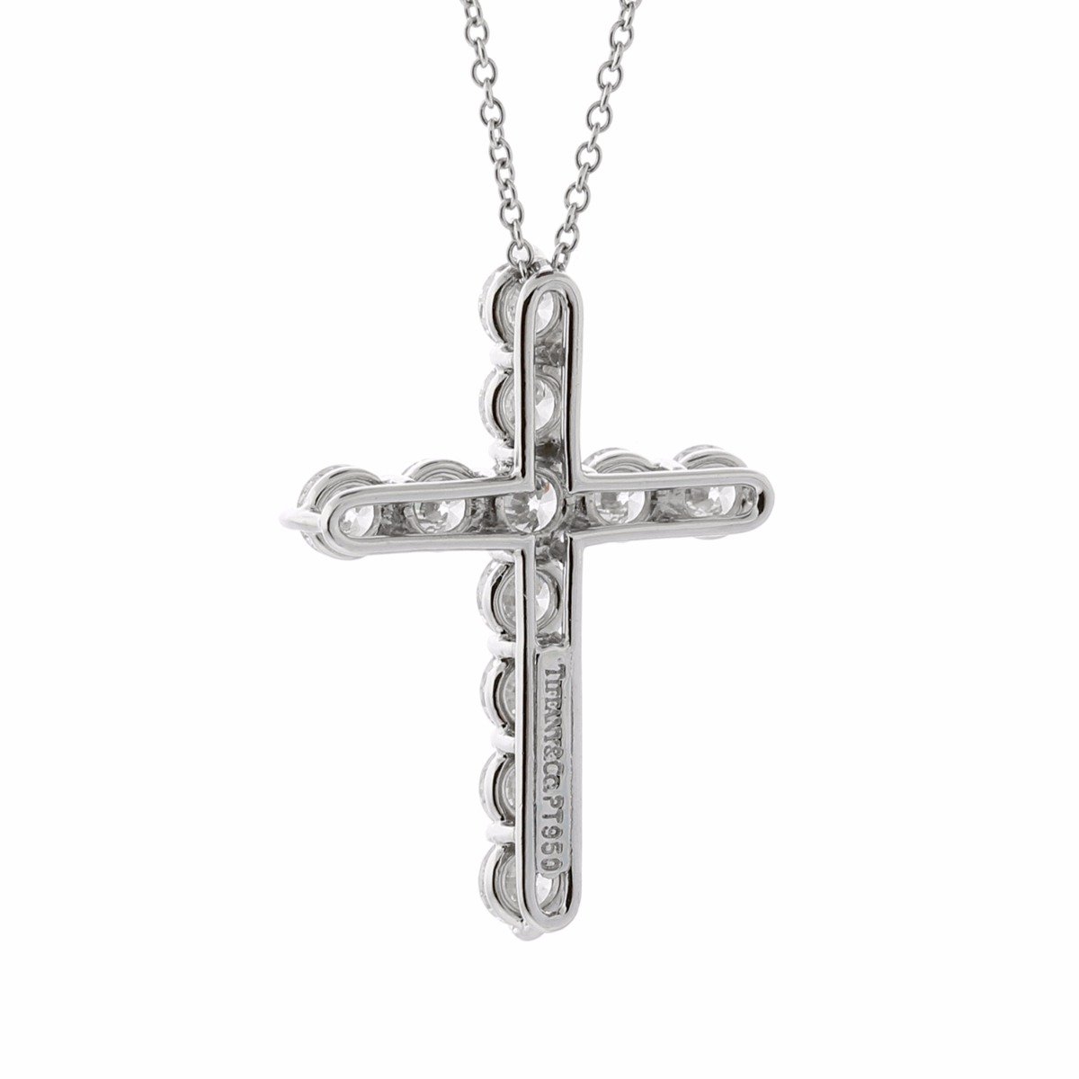 tifthtfany & Co Diamond Cross Platinum Necklace