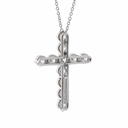 tifthtfany & Co Diamond Cross Platinum Necklace