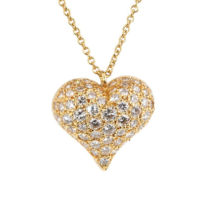 tifthtfany Co Diamond Heart Gold Necklace