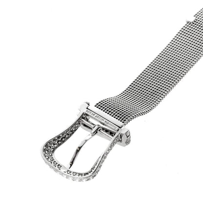 tifthtfany & Co. Diamond Platinum Buckle Bracelet
