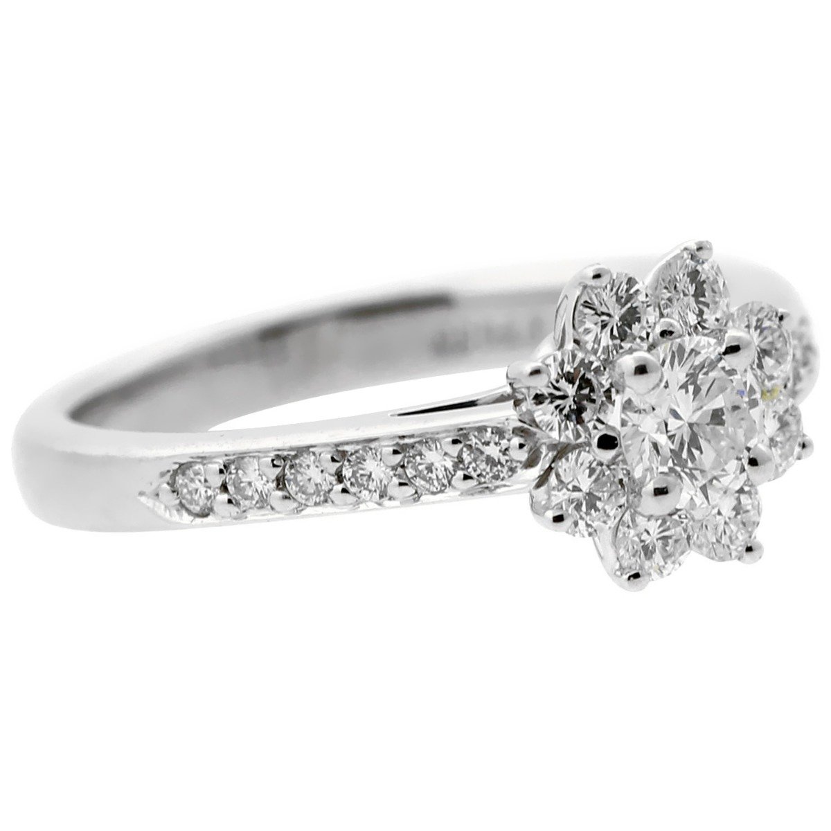 tifthtfany & Co Diamond Platinum Flower Ring