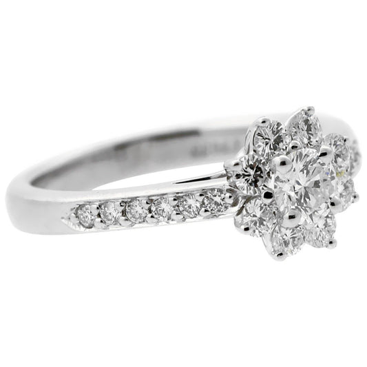 tifthtfany & Co Diamond Platinum Flower Ring