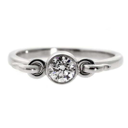 tifthtfany & Co Diamond Solitaire Platinum Ring