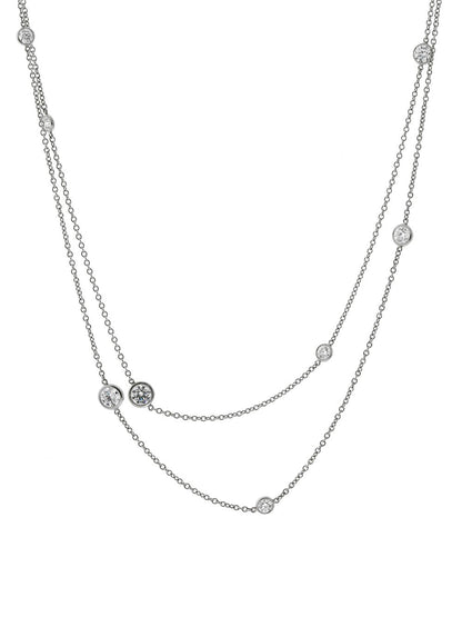 tifthtfany & Co Diamonds by the Yard Platinum Necklace