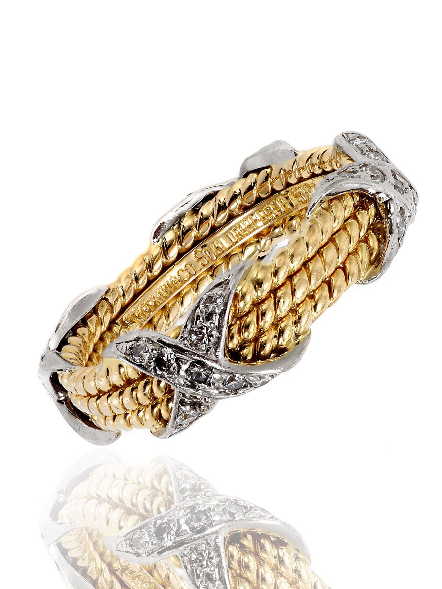tifthtfany & Co Jean Schlumberger Rope Diamond Ring
