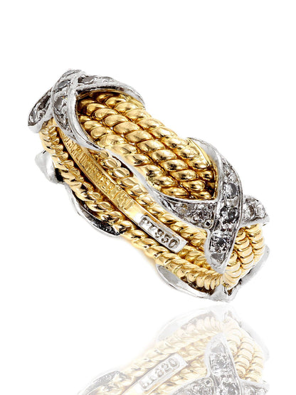 tifthtfany & Co Jean Schlumberger Rope Diamond Ring