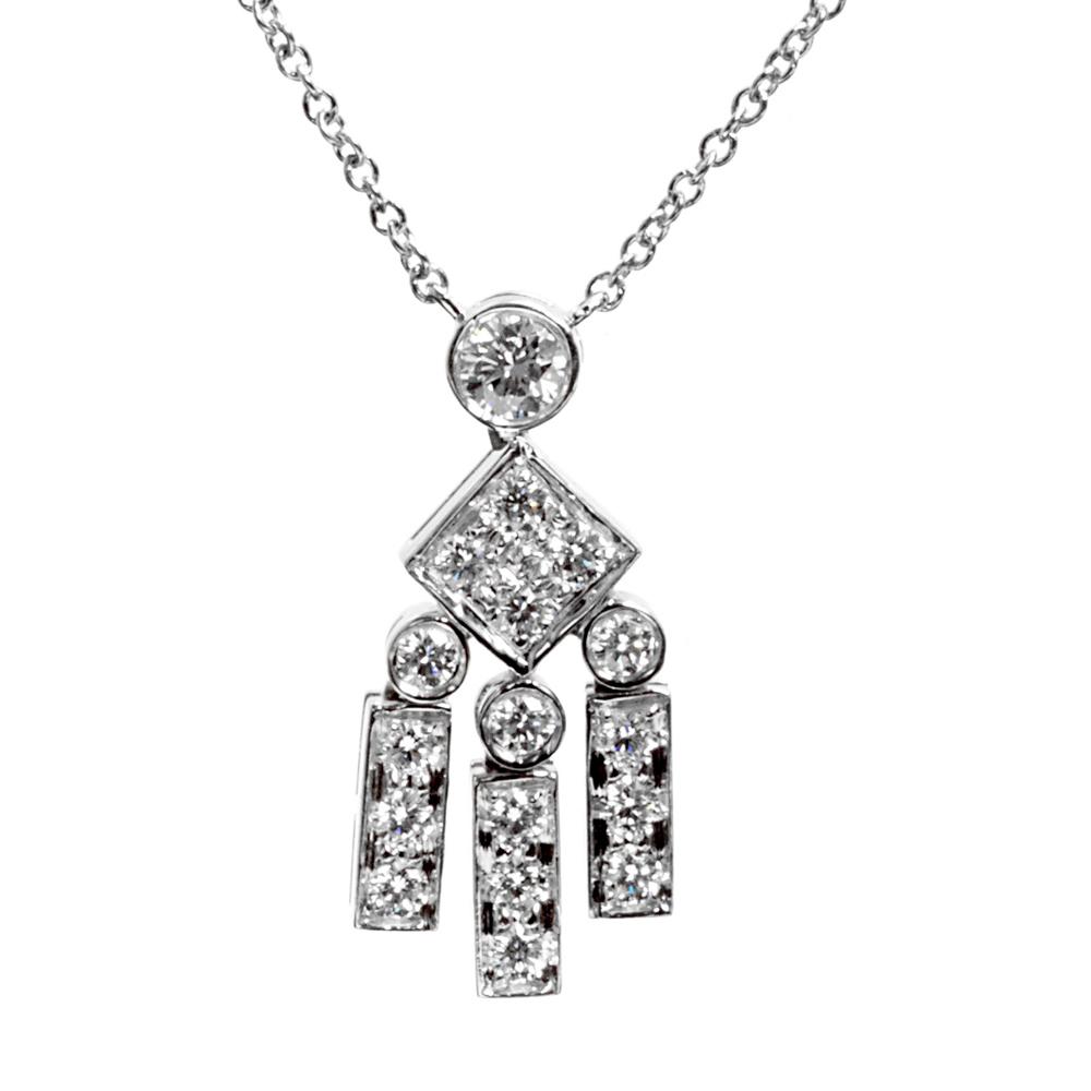 tifthtfany & Co Legacy Diamond Platinum Pendant Necklace