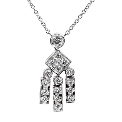 tifthtfany & Co Legacy Diamond Platinum Pendant Necklace