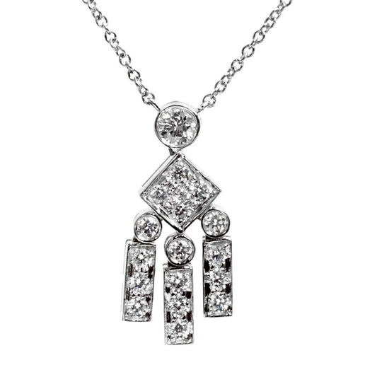 tifthtfany & Co Legacy Diamond Platinum Pendant Necklace