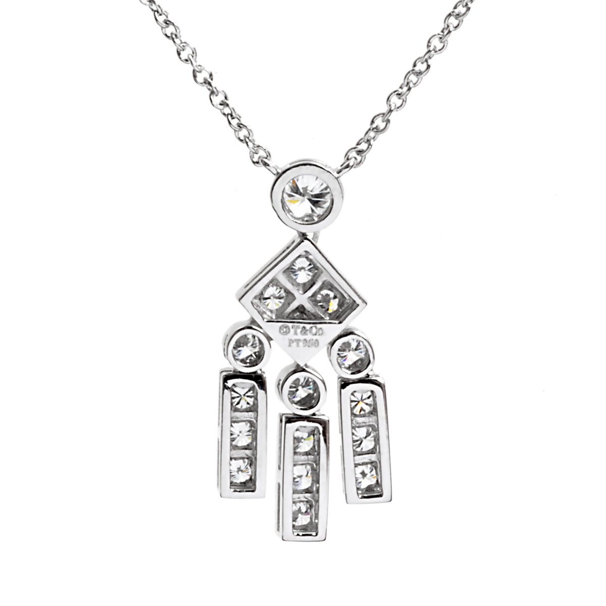 tifthtfany & Co Legacy Diamond Platinum Pendant Necklace