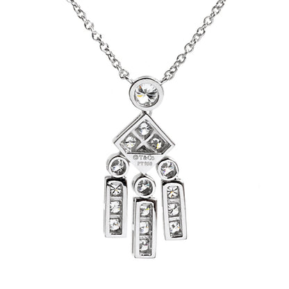 tifthtfany & Co Legacy Diamond Platinum Pendant Necklace