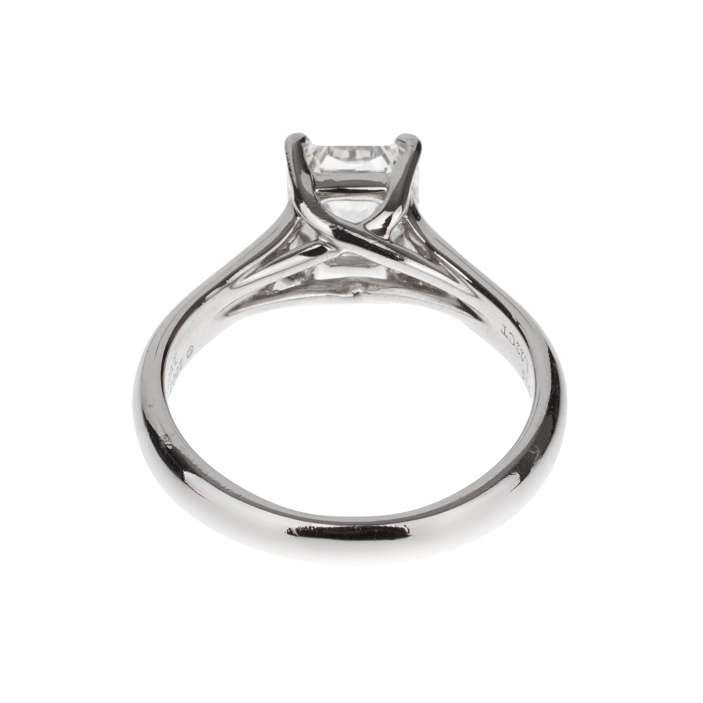 tifthtfany & Co Lucida Cut Diamond Platinum Engagement Ring