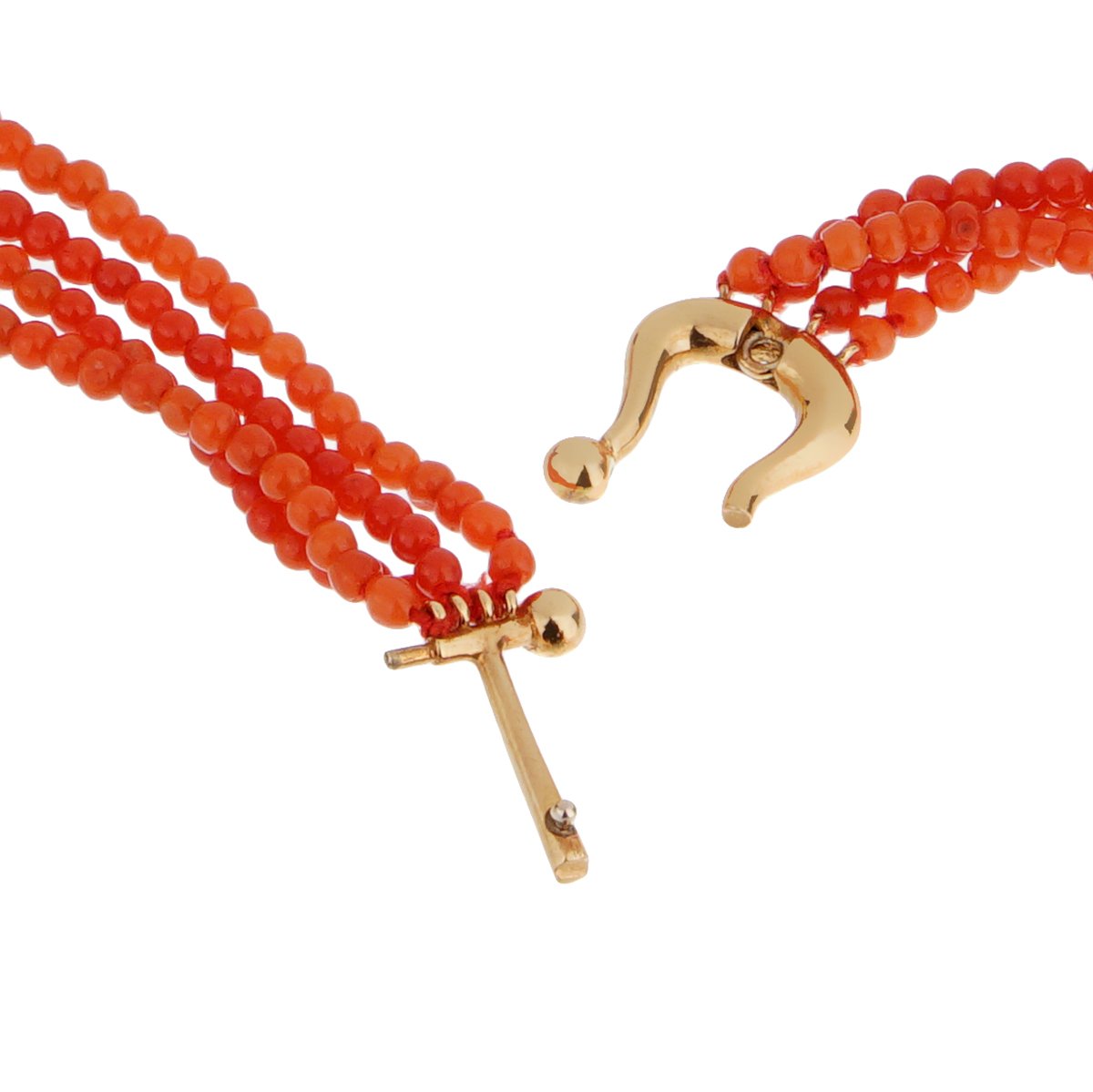 tifthtfany & Co Paloma Picasso Coral 18k Yellow Gold Necklace