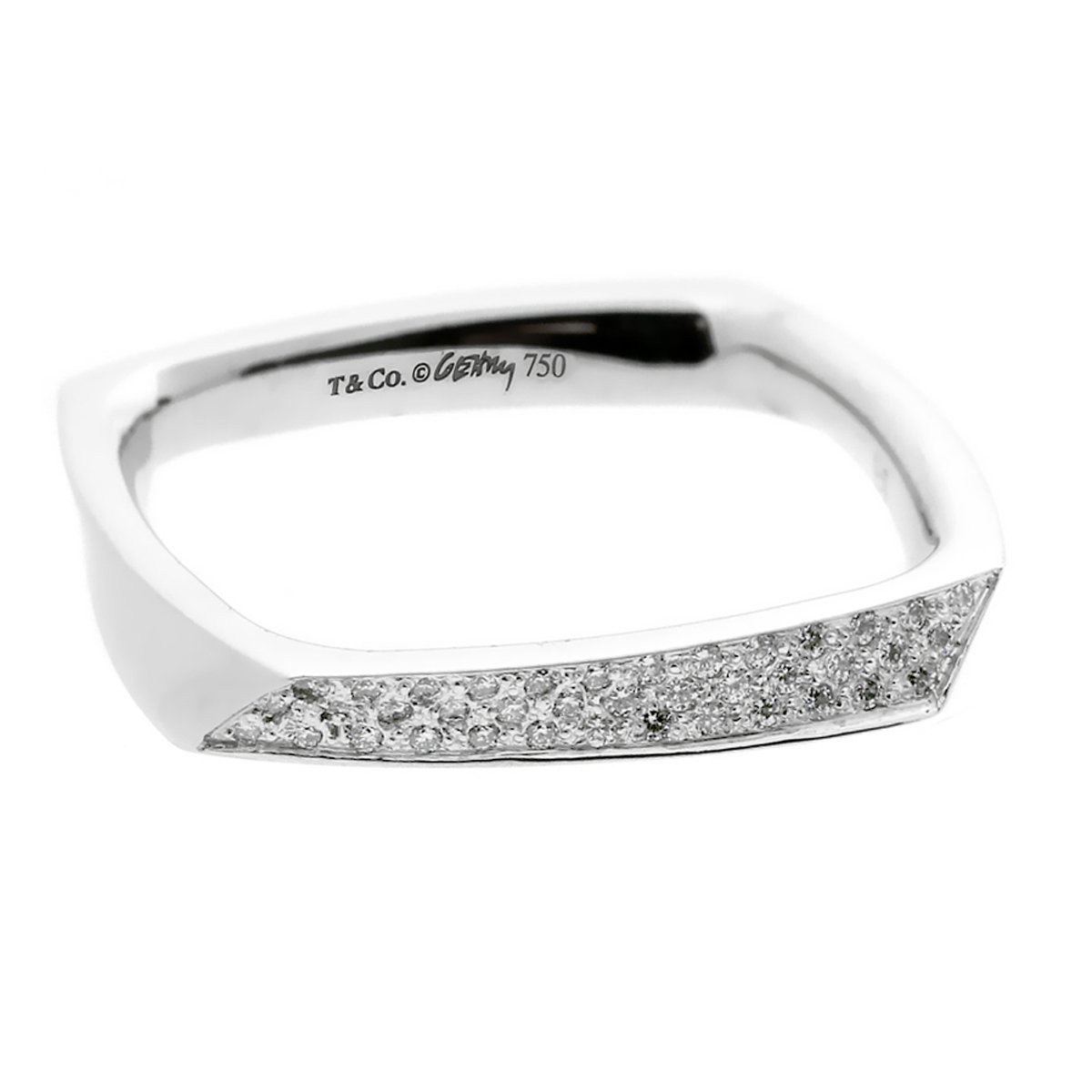 tifthtfany & Co. Torque Diamond White Gold Ring