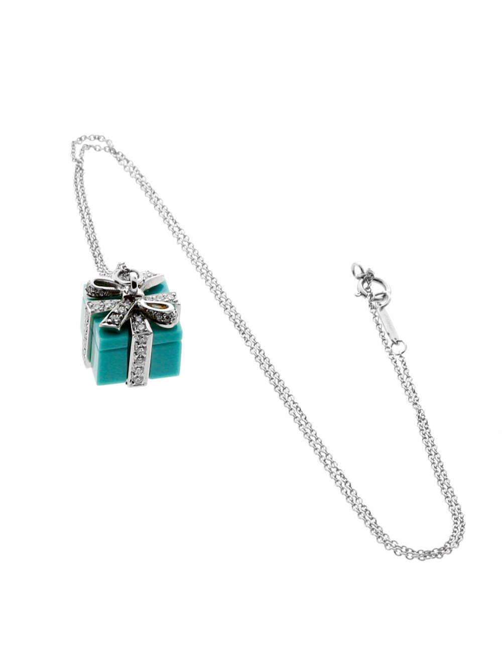 tifthtfany & Co Turquoise Diamond Platinum Necklace