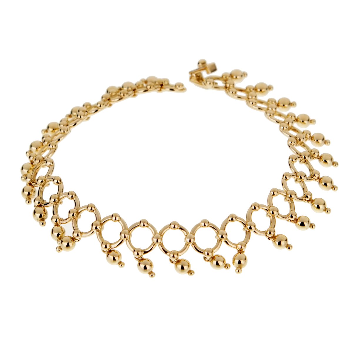 tifthtfany & Co Vintage Beaded Yellow Gold Bracelet