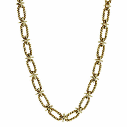 tifthtfany & Co Woven Gold Sautoir Necklace