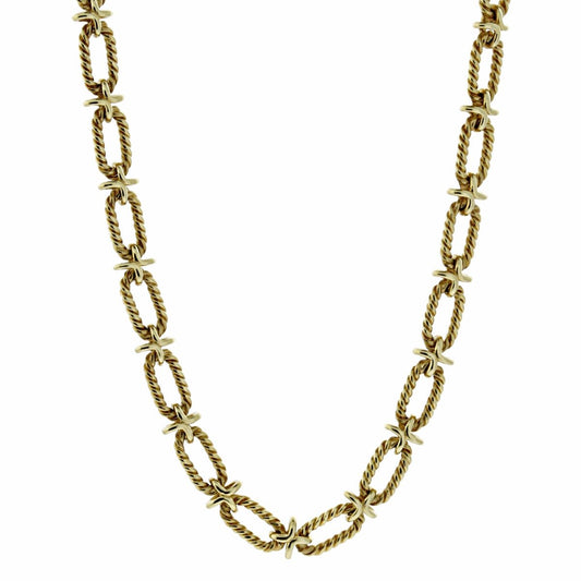 tifthtfany & Co Woven Gold Sautoir Necklace