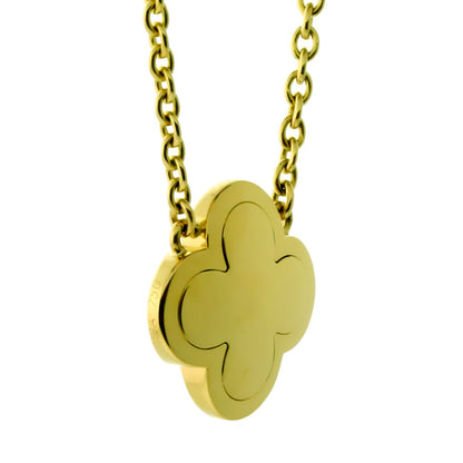 Vathtn Clthteef and Arpels Pure Alhambra Diamond Gold Necklace