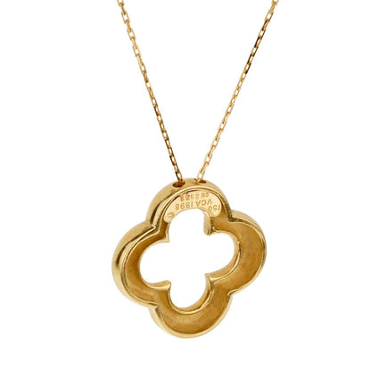 Vathtn Clthteef and Arpels Vintage Alhambra Gold Necklace