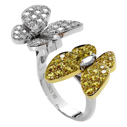 Vathtn Clthteef & Arpels Butterfly Diamond Ring