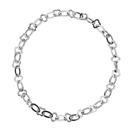 Vathtn Clthteef Arpels Byzantine Alhambra White Gold Necklace