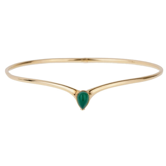 Vathtn Clthteef & Arpels Chrysoprase Gold Choker Necklace