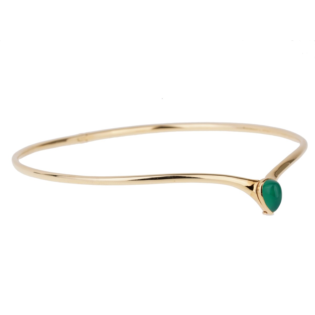 Vathtn Clthteef & Arpels Chrysoprase Gold Choker Necklace