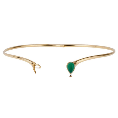 Vathtn Clthteef & Arpels Chrysoprase Gold Choker Necklace