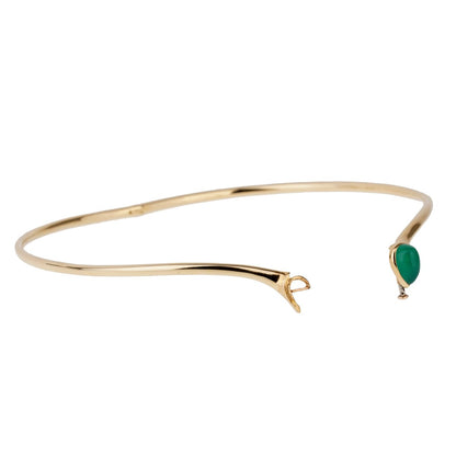 Vathtn Clthteef & Arpels Chrysoprase Gold Choker Necklace