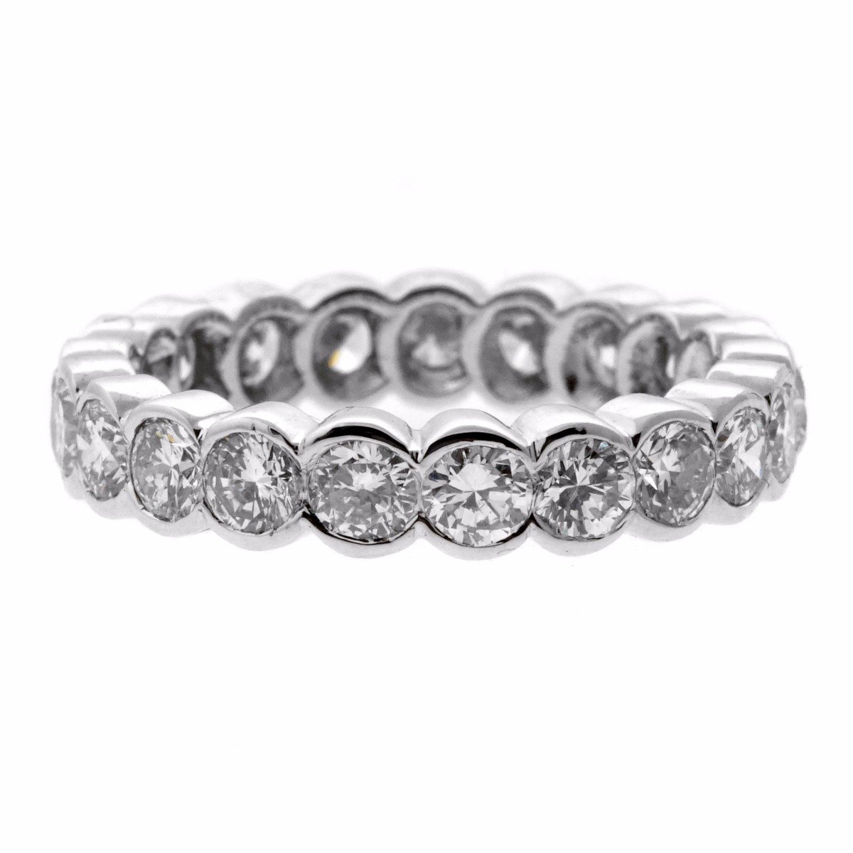 Vathtn Clthteef & Arpels Diamond Eternity White Gold Band