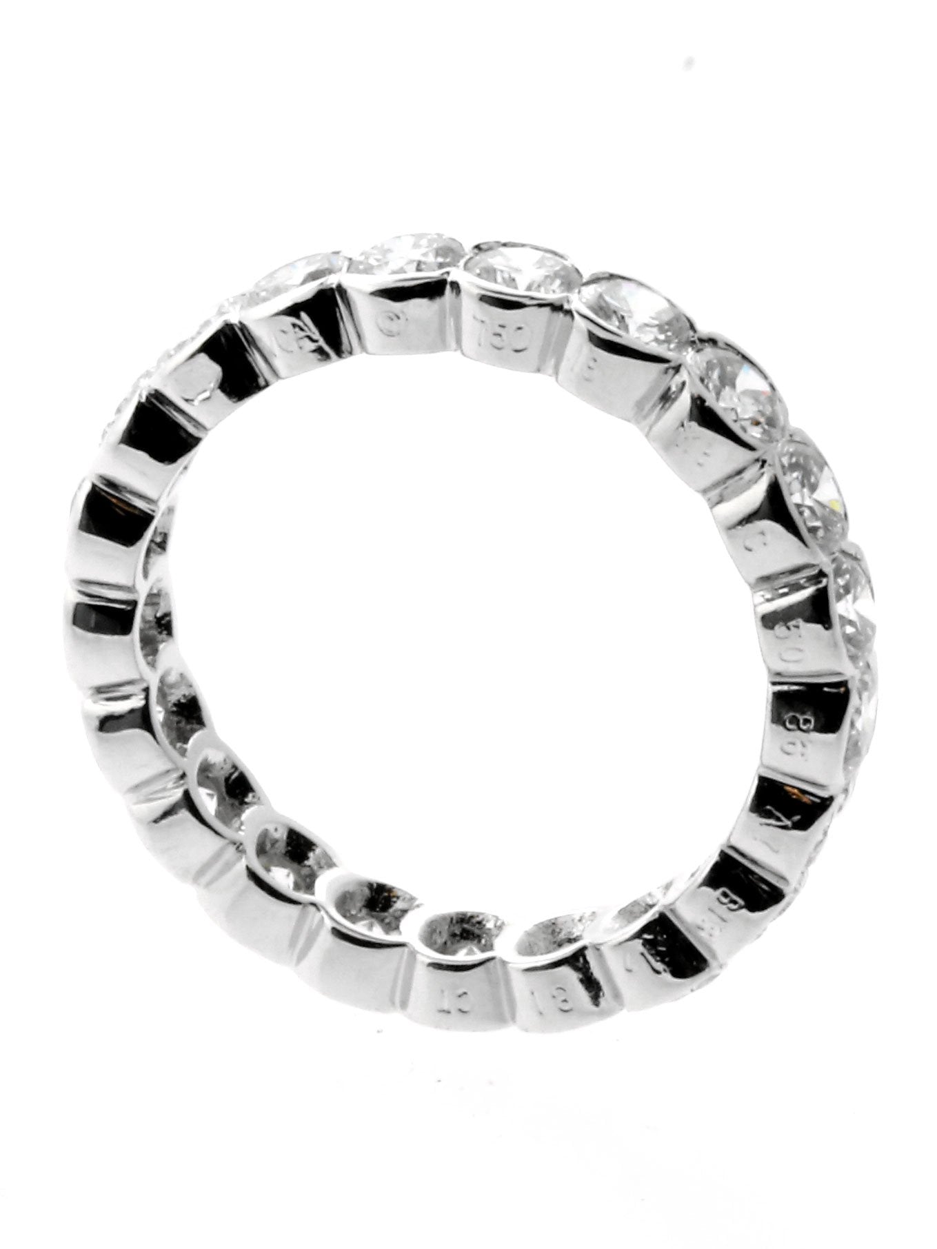 Vathtn Clthteef & Arpels Diamond Eternity White Gold Band