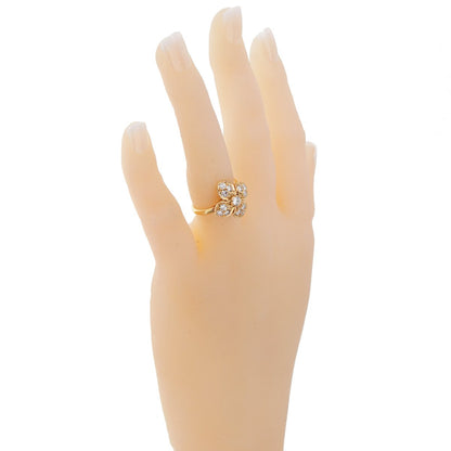 Vathtn Clthteef & Arpels Diamond Gold Flower Ring