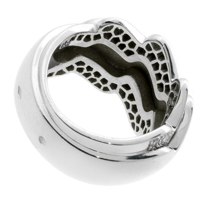 Vathtn Clthteef & Arpels Diamond White Gold Wave Ring