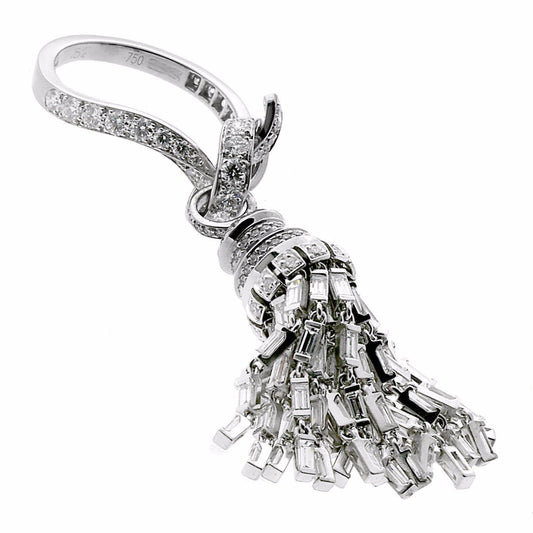 Vathtn Clthteef & Arpels Diamond Tassel White Gold Ring