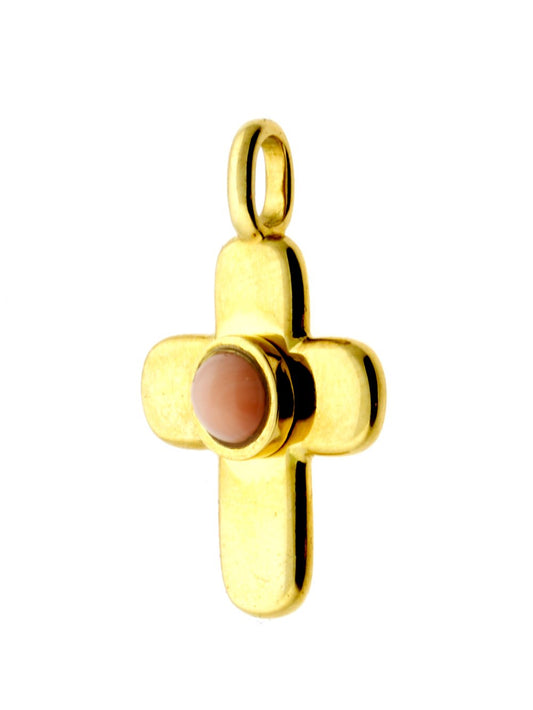 Vathtn Clthteef Arpels Gold Coral Cross