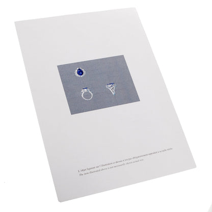 Vathtn Clthteef & Arpels Les Jardins 18k White Gold Tanzanite & Diamond Suite