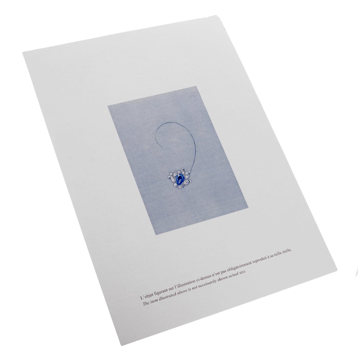 Vathtn Clthteef & Arpels Les Jardins 18k White Gold Tanzanite & Diamond Suite