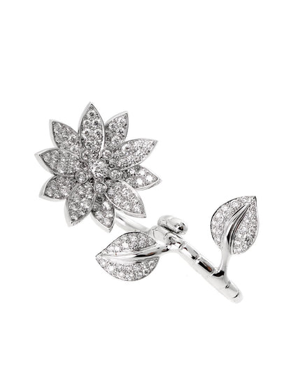 Vathtn Clthteef & Arpels Lotus Diamond Ring