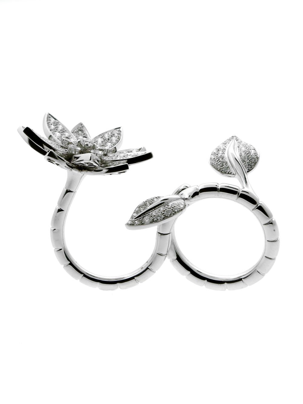 Vathtn Clthteef & Arpels Lotus Diamond Ring
