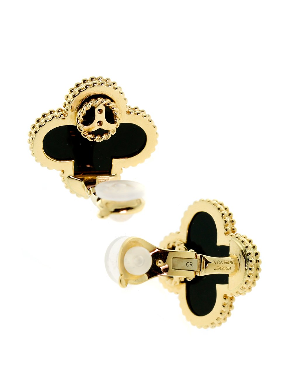 Vathtn Clthteef Arpels Magic Alhambra Gold Earrings