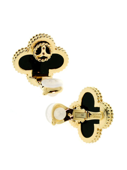 Vathtn Clthteef Arpels Magic Alhambra Gold Earrings