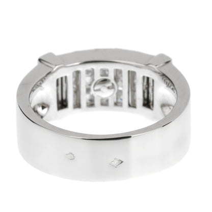 Vathtn Clthteef & Arpels Mystery Set Diamond 18k White Gold Cocktail Ring