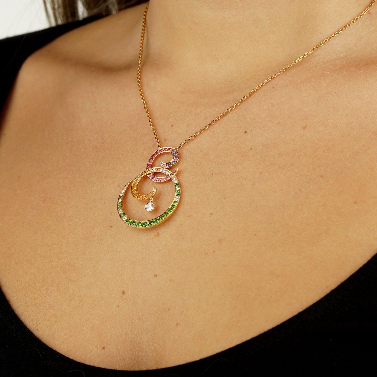 Vathtn Clthteef & Arpels Oiseaux De Paradis Sapphire Diamond Pendant Necklace