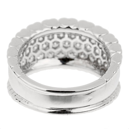 Vathtn Clthteef & Arpels Perlee Diamond White Gold Cocktail Ring Sz 6