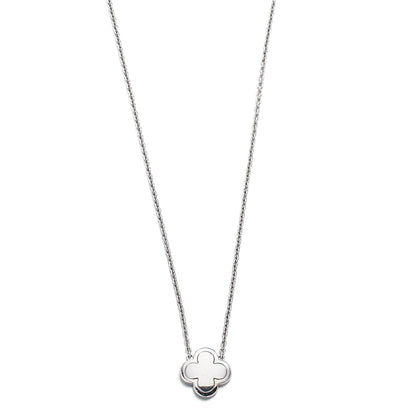 Vathtn Clthteef & Arpels Pure Alhambra Diamond White Gold Pendant Necklace