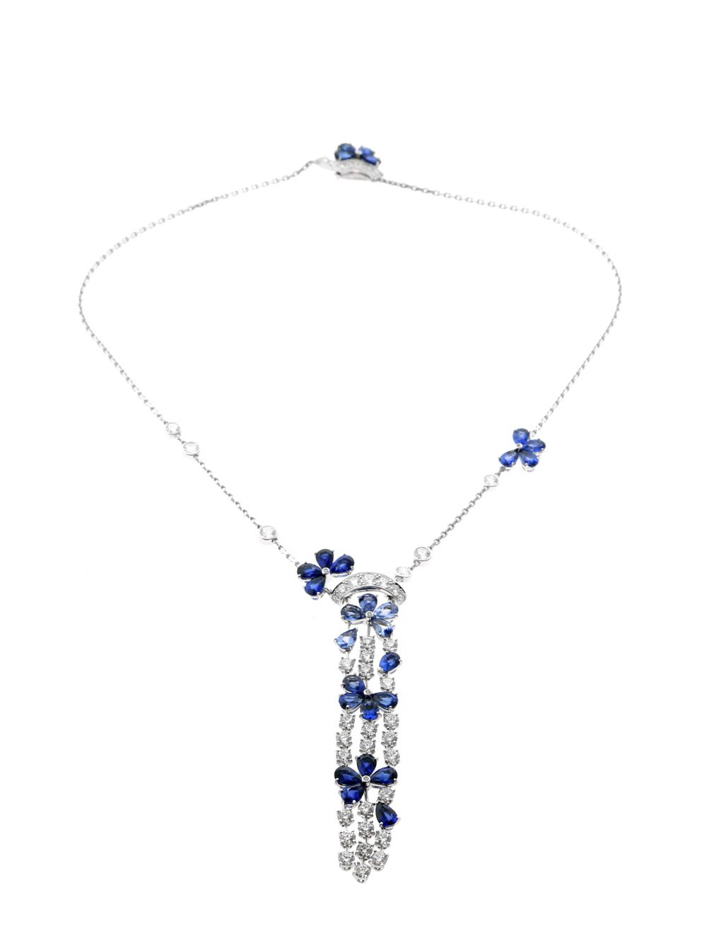 Vathtn Clthteef & Arpels Sapphire, Diamond Necklace