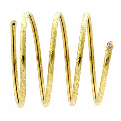 Vathtn Clthteef & Arpels Snake Wrap Bangle Diamond Bracelet