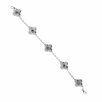 Vathtn Clthteef & Arpels Vintage Alhambra Diamond Bracelet